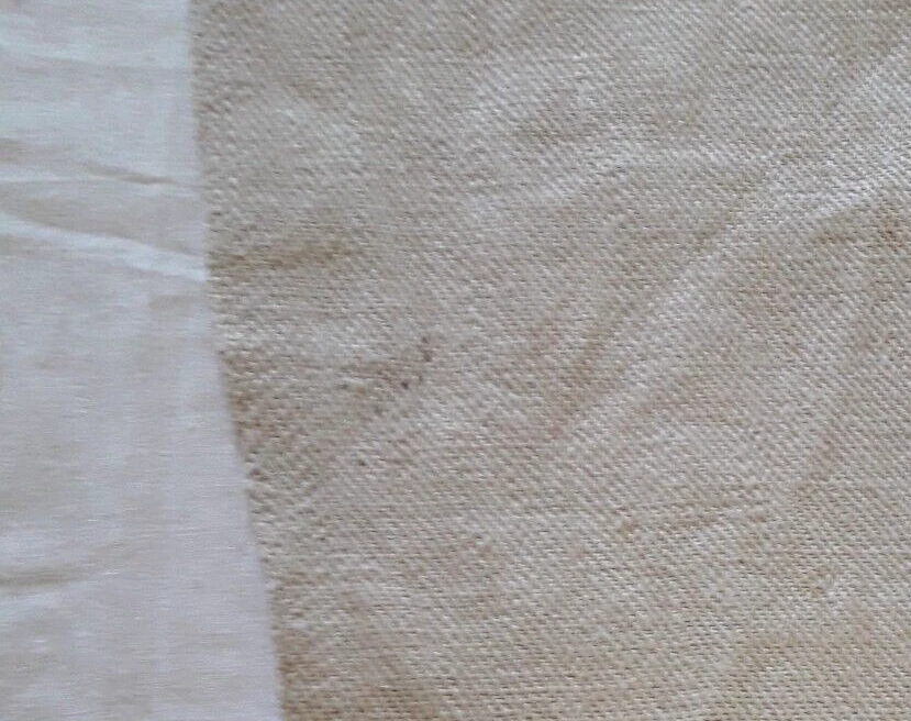 N09 Ancien torchon en chanvre brodé rouge monogr C 70X96cm OLD HEMP CLOTH TOWEL - Photo 4/4