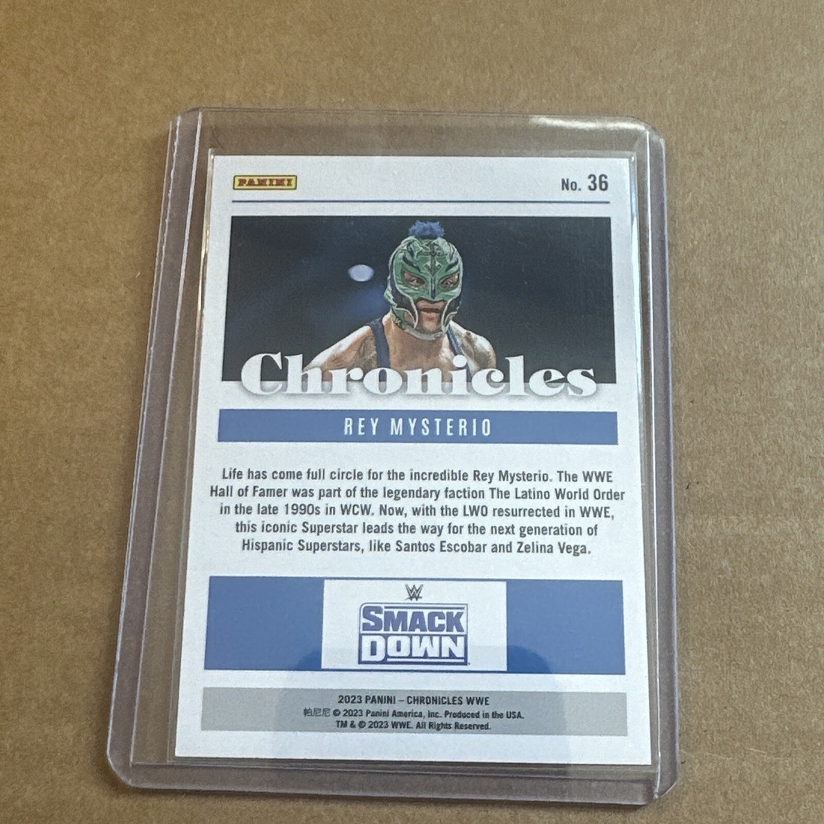 ザ・グリード Rey Mysterio Green 47/75 2023 Panini Chronicles WWE Card # 36 | eBay