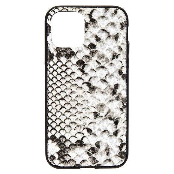 Carteira tiracolo Sonix cinza píton pele de cobra 11 Pro capa de telefone cinza preta nova com etiquetas - Imagem 2 de 4