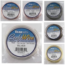 Bead Smith ROUND Craft Wire Pro-Quality 12-14-16 gauge Soft Tempered