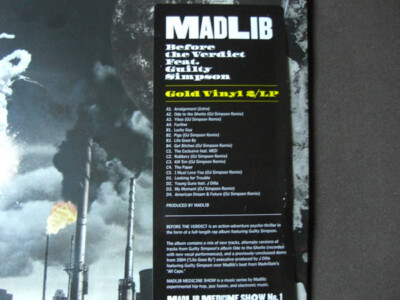Madlib Feat. Guilty Simpson - Madlib - Before The Verdict 2 x