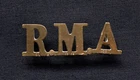 WW1 Royal Marine Artillery Original Shoulder Title Badge