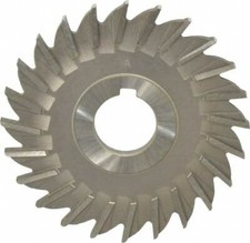 Made in USA 4" Diam x 1/4" Face Width Straight Tooth Side Milling Cutter 1" A...