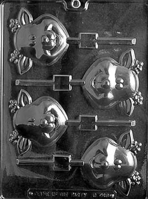 CUTE REINDEER Lolly Christmas Sucker Chocolate Candy Mold ~ BUY 2 GET 1 FREE!