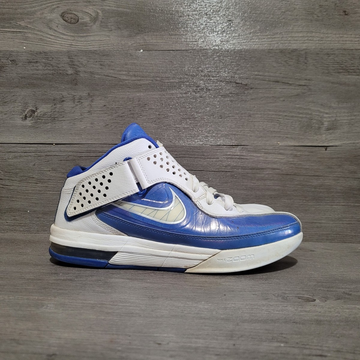 Nike Lebron Soldier V Women's Size 11 Blue White Basketball Shoes  454141-103