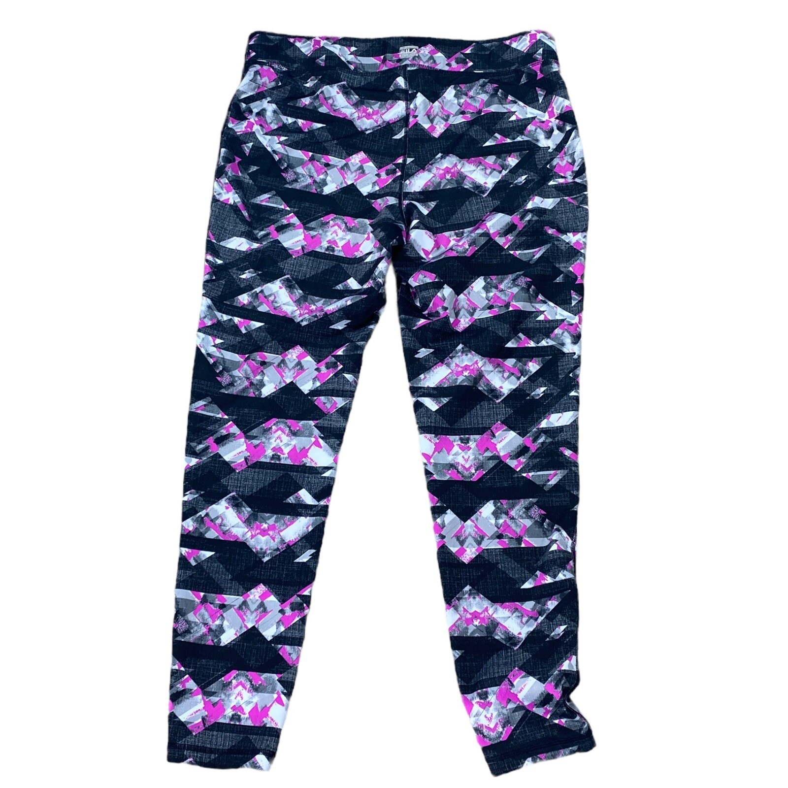 Leggings da corsa sportivi Filas taglia L forma geometrica