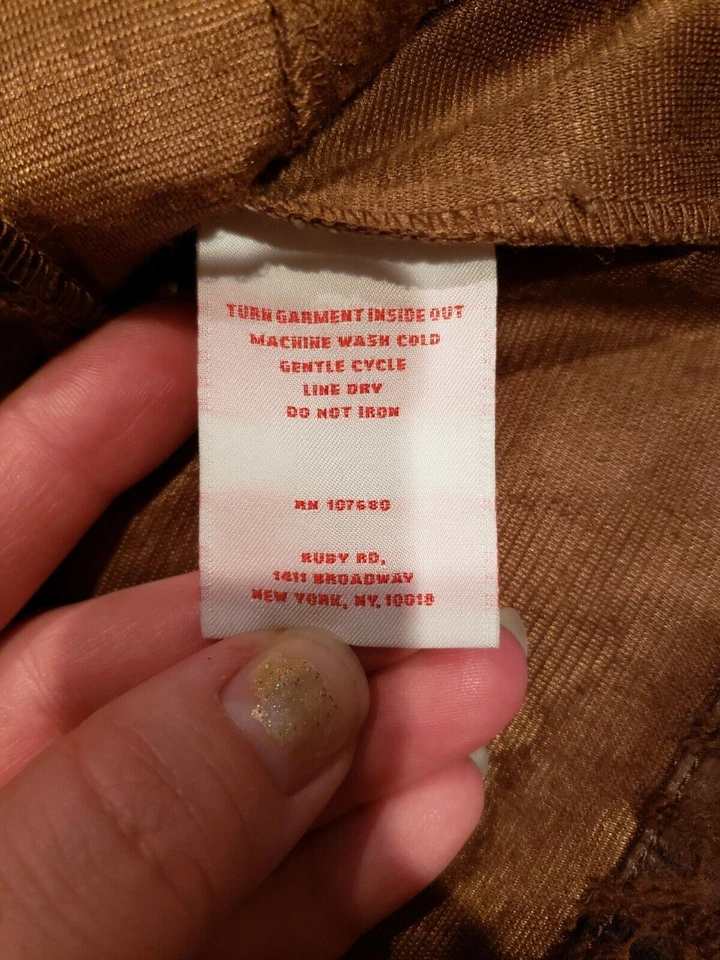 Ruby Rd Womens Brown Snake Skin Zip Up Jacket Collar Pockets Size 10 - Image 4 of 4