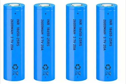 4 Pack 3.7V 2600mAh Flat-Top Rechargeable Batteries for Flashlight