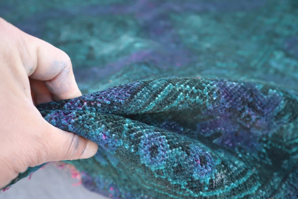 3'3x6' ft Afghan Antique Over dye Rug- Kids Area Rug- Vintage Zero Pile Area Rug - Image 4 of 4