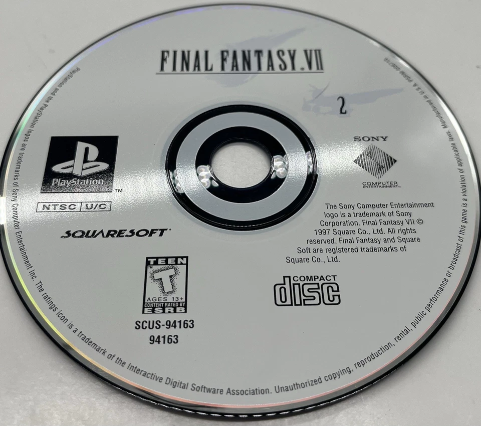 Final Fantasy XII 7 Sony PlayStation 1 Completo Probado 3 Discos Set Squaresoft '97 Foto 4 de 4