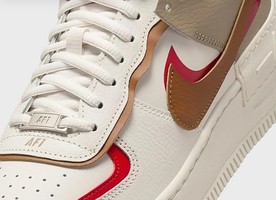 Nike Air Force 1 Shadow Phantom Fire zapatos de tabla bajos con - HQ3400-030 talla 7,5 Foto 2 de 4