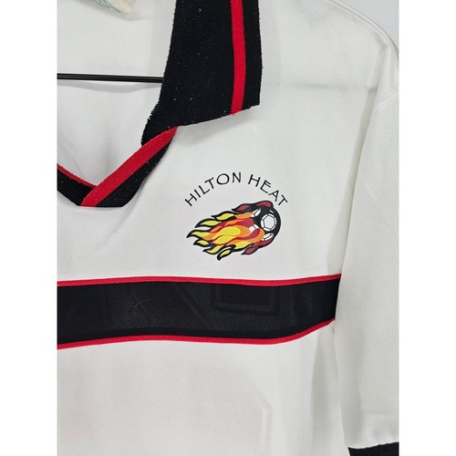 Maglia calcio vintage SCORE uomo taglia Milton Soccer Club bianca anni 80 - Foto 3 di 5