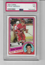 Steve Yzerman Topps Rookie Card PSA 7 NM Condition. rookie card picture