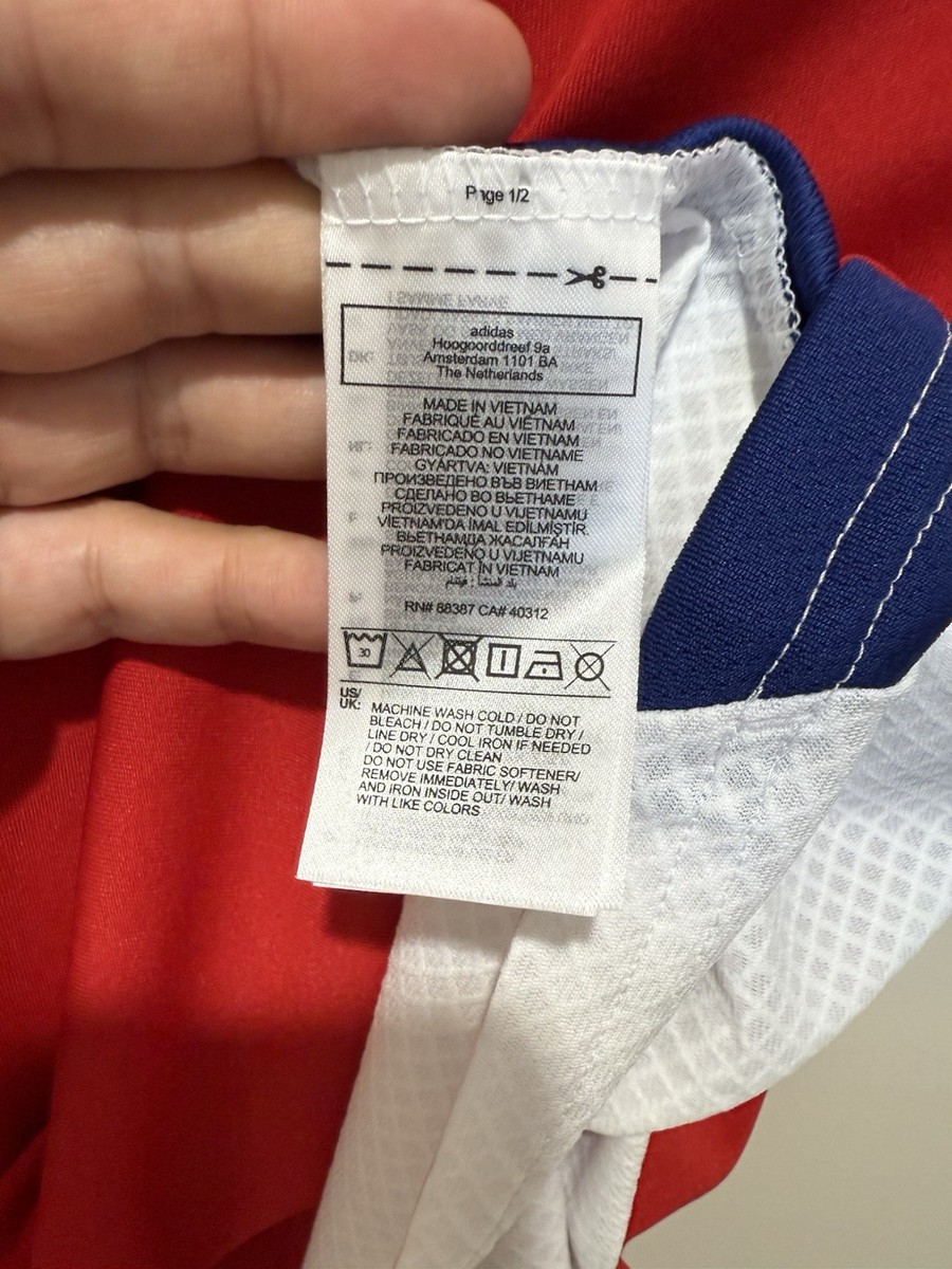 Odegaard #8 Mens LARGE Adidas Arsenal Home UCL Jersey | eBay