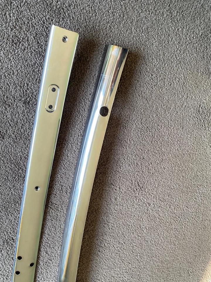 1955 1956 1957 FORD THUNDERBIRD OUTSIDE & INSIDE UPPER WINDSHIELD MOULDINGS - Image 3 of 4