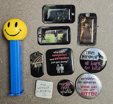 Twilight/New Moon Saga Lot Keychains Werewolves Vampires Theme Pinback Buttons