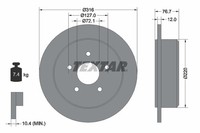 2X Textar 92227700 Bremsscheibe FüR Jeep