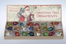 24 Bethany Lowe Tiny 3/4-1 Inch Feather Tree Ornaments NEW IN BOX  Retired 2016