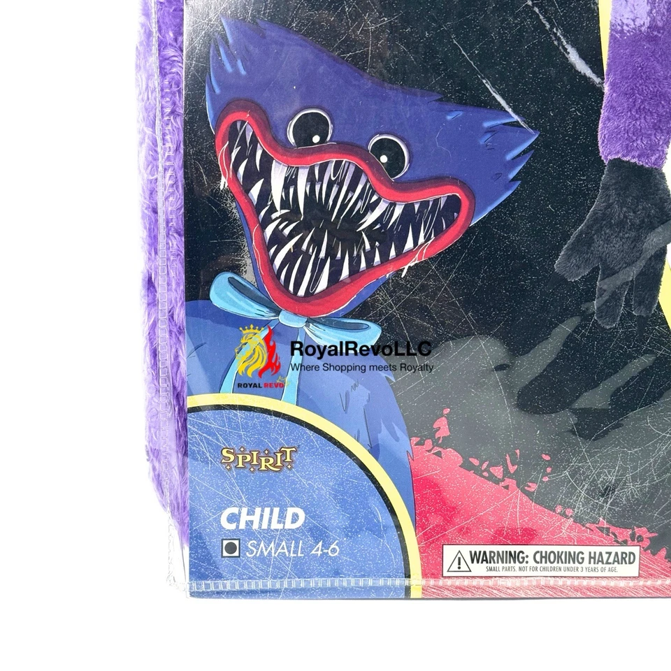 01872472 Spirit Halloween Kids CatNap Macacão Fantasia Papoula Brincadeira Tamanhos Variados - Imagem 3 de 4