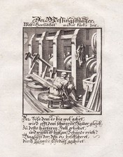 Lavorazione Del Rame Lavoratore Di Metallo Ottone Weigel Incisione Su Rame