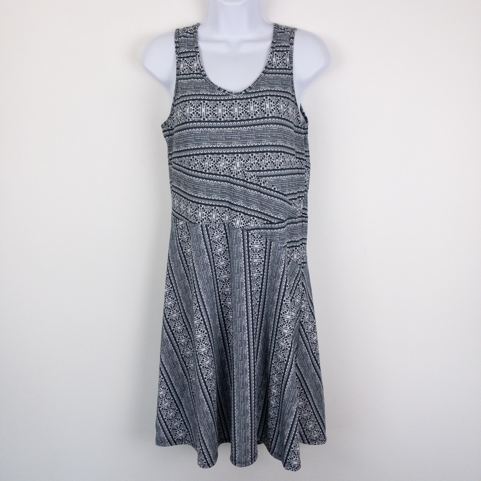 PrAna Tennis Pickleball Dress Womens M Black White Athletic Stretch Amelie