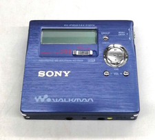 Sony MZ-R909 MD Minidisc Audio Music Walkman Blue Tested Working Used From JP