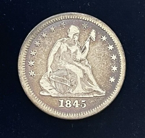1845-P Seated Liberty Quarter — photo from another recent sale
