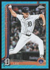 2025 Topps Chrome Update #USC43 Chase Lee Blue Wave Refractors #/150