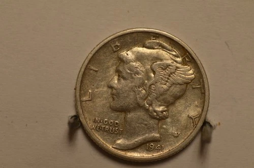 1941-S Mercury Dime XF/AU 90%  Silver Item # 6871