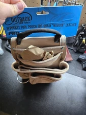 Trade Suede Leather 10-Pocket Tool/Fastener Tool Pouch