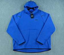 Under Armour Hoodie Men's 2XL Blue Unstoppable Fleece Hooded Sweatshirt NWT
