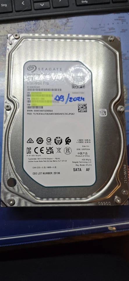 Seagate IronWolf 3,5 Zoll 4TB NAS Festplatte