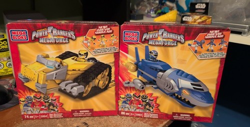 lots 2   Mega Bloks, Power Rangers Megaforce shark & tiger mechazord - Photo 1 sur 4
