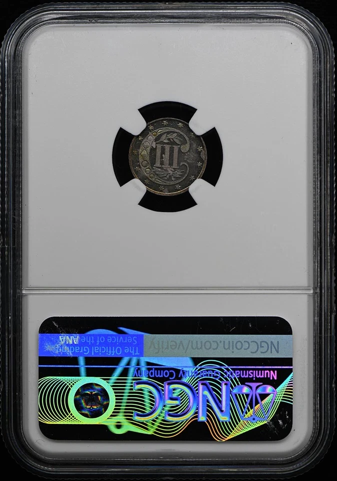 1870 Three Cent Piece - Silver Type 3 3CS NGC PR66CAM - Image 2 of 4