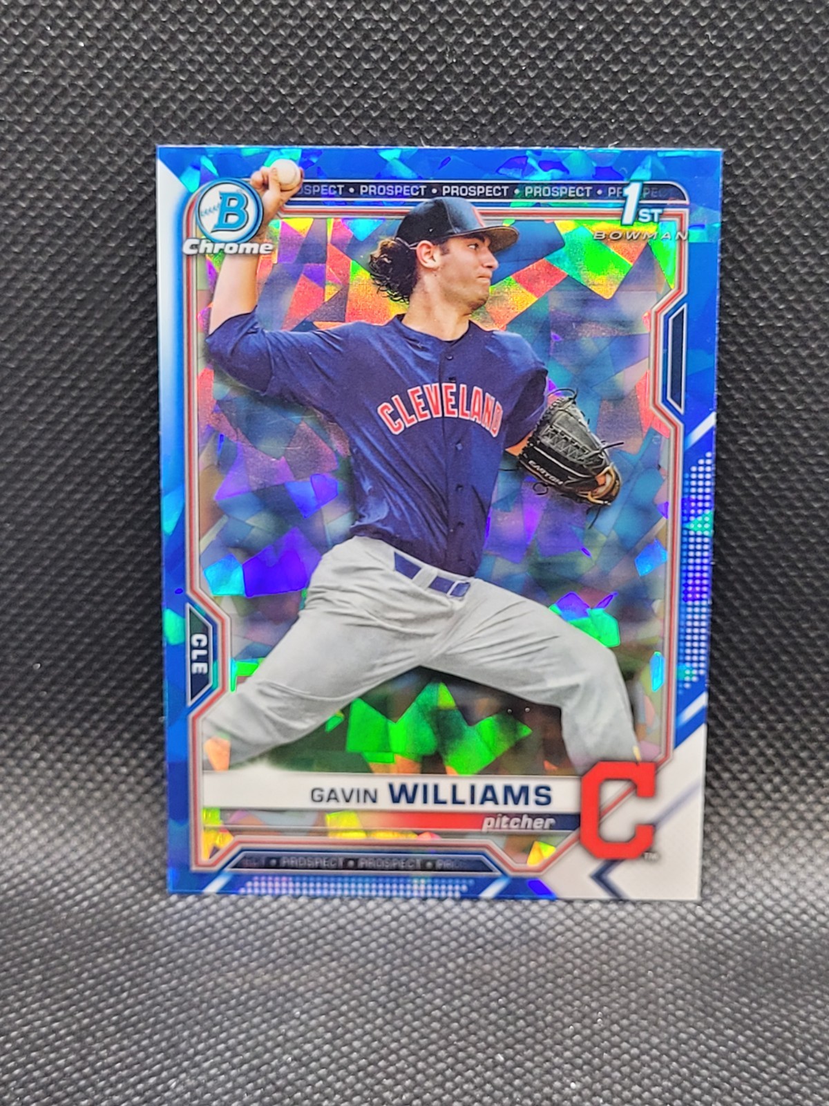 2021 Bowman Chrome Draft GAVIN WILLIAMS sapphire refractor RC 1st Guardians