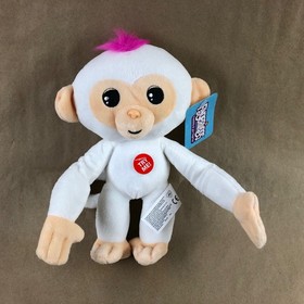 Fingerlings Interactive Talking Stuffed Plush Monkey 8" White & Pink