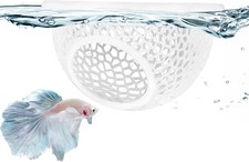 Floating Betta Hide Shrimp Cave All-in-One Aquarium Hammock, Feeder, and ...