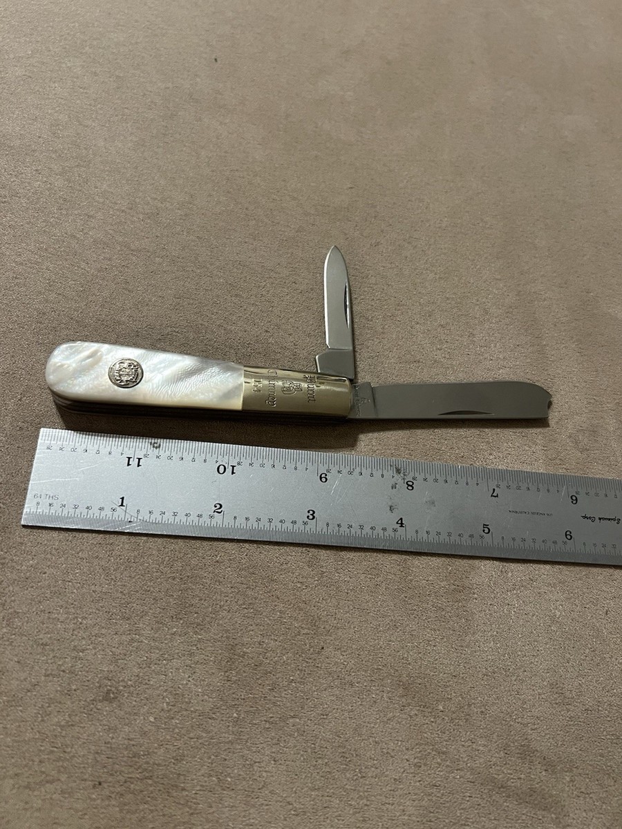 Burnt Chimney Mother Of Pearl Razor Barlow Knife Solingen Germany
