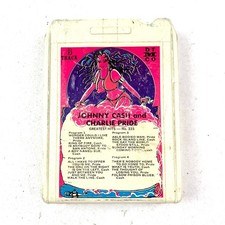 Johnny Cash  Charlie Pride Greatest Hits 8-Track Tape No. 333 Country DTMC