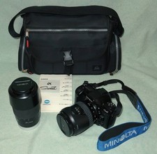 Minolta α Sweet 35mm AF SLR Film Camera with 28-105mm & 75-300mm Lenses