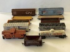 Lot of 11 Vintage HO Scale Freight Cars/Rolling Stock Lot As IS Freight Hopper
