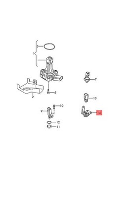 Genuine AUDI A3 Cabriolet S3 RS3 Sportb. Lim. Bracket 8K0820536E