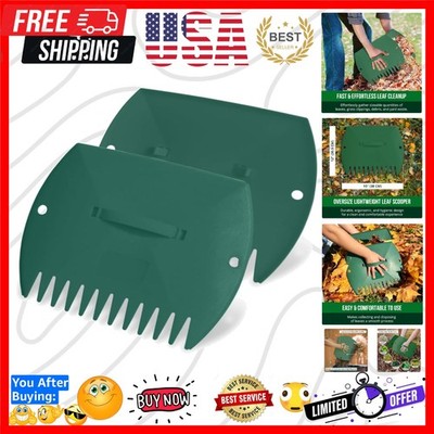 Leaf Scoops Hand Rakes, Large Leaf Grabbers for Yard Work and Garden Use, Cle...