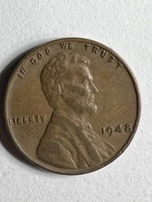 1948 Lincoln Wheat Penny No Mint Mark A 1948 Lincoln Wheat Penny No Mint Mark A