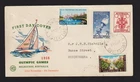 AUSTRALIA 1956 MELBOURNE OLYMPICS FDC ADDRESSED MUNDUBBERA QLD CDS
