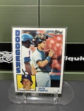 1984 Topps #263 Jack Fimple Los Angeles Dodgers Baseball Rookie Card RC. rookie card picture