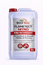 Flametect Nitro Fire retardant spray for Synthetic and Natural Materials 5 Litre