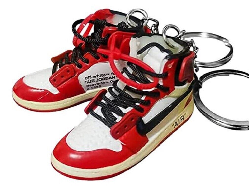 Nike Air Jordan 1 Retro High Off-White Chicago Sneaker Key Chain
