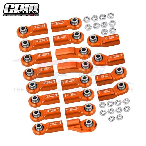 GPM 7075Alu For Original Full Set Link Bar Ends AXIAL 1/6 SCX6 Jeep Trial Honcho - Picture 12 of 14