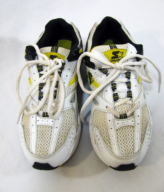Starter Athletic Sneakers Tennis Shoes Mens Size 8 White Yellow